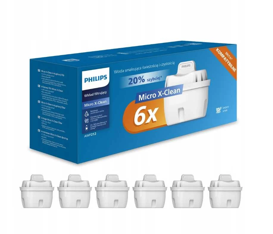 BRITA Philips AWP212/58 6 vnt. balta