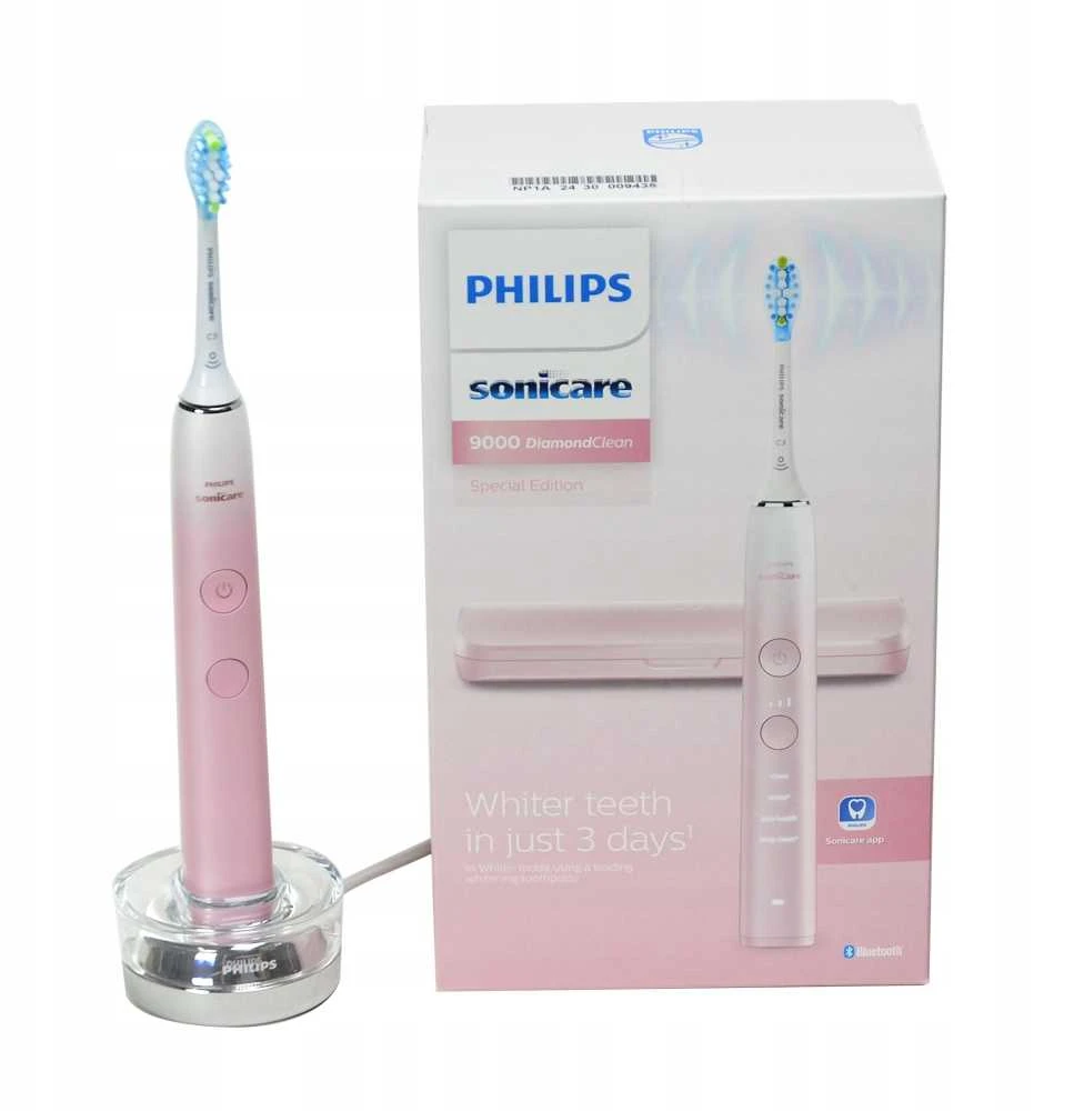 Elektrinis dantų šepetėlis Philips Sonicare DiamondClean 9000 HX9911/84, Rožinis