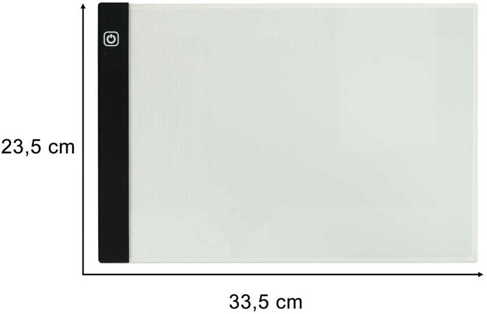 Piešimo lenta A4 LED apšviesta braižymo lenta