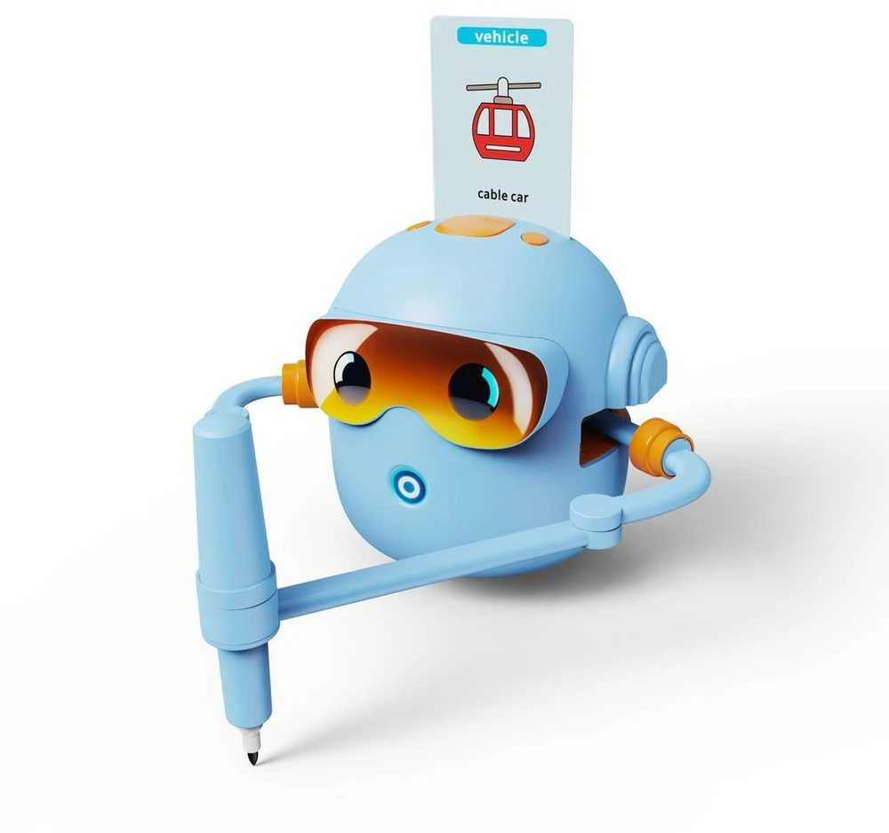 Piešimo robotas mėlynas