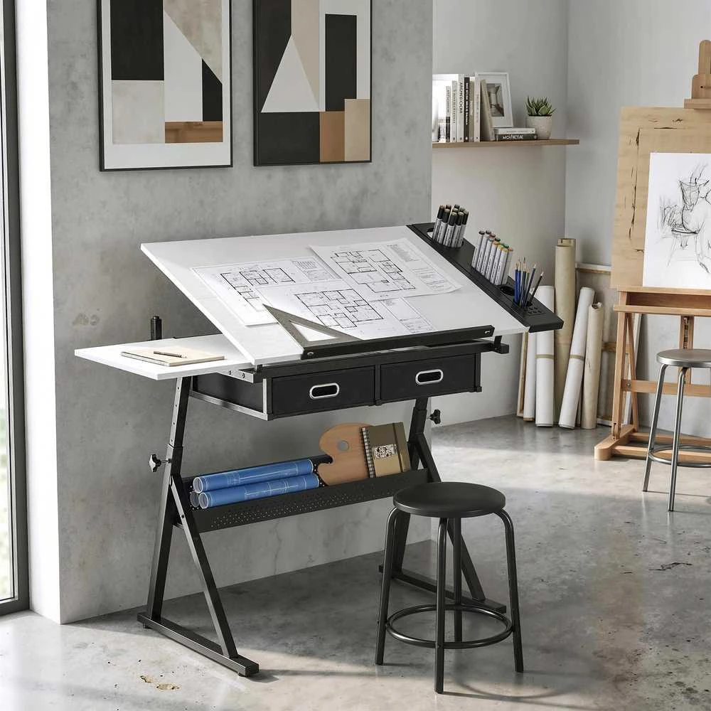 Piešimo stalas 120 x 60 x 68-92cm