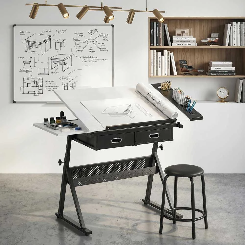 Piešimo stalas 120 x 60 x 68-92cm