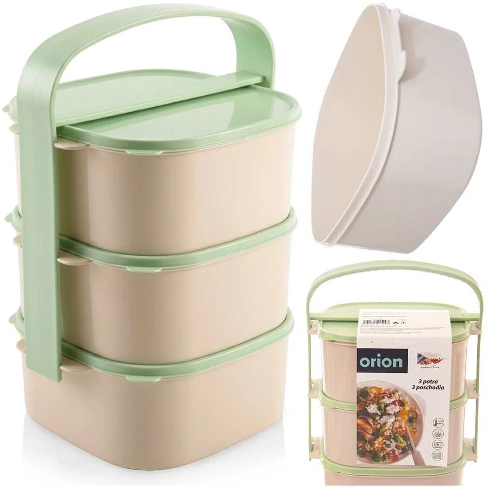 Orion Pietų Dėžutė 3 Aukštų 3x1,15 l