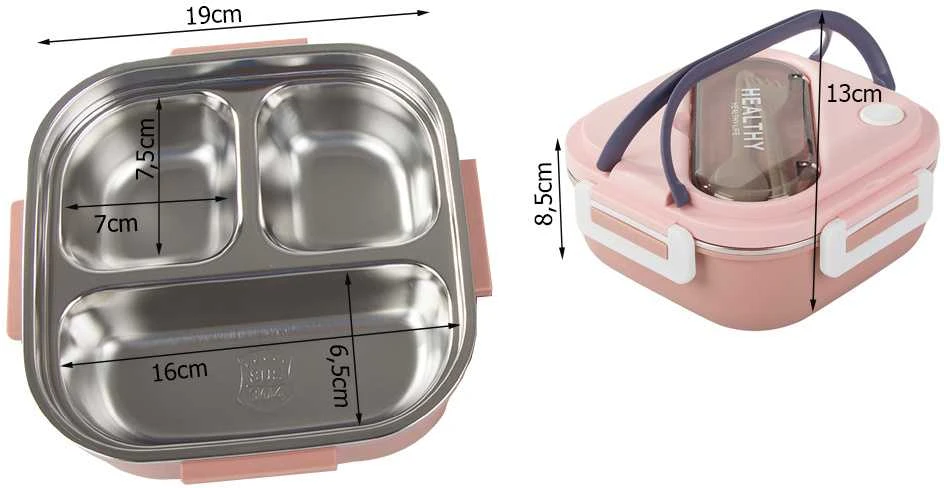 Pietų dėžutė su pertvaromis 1000 ml