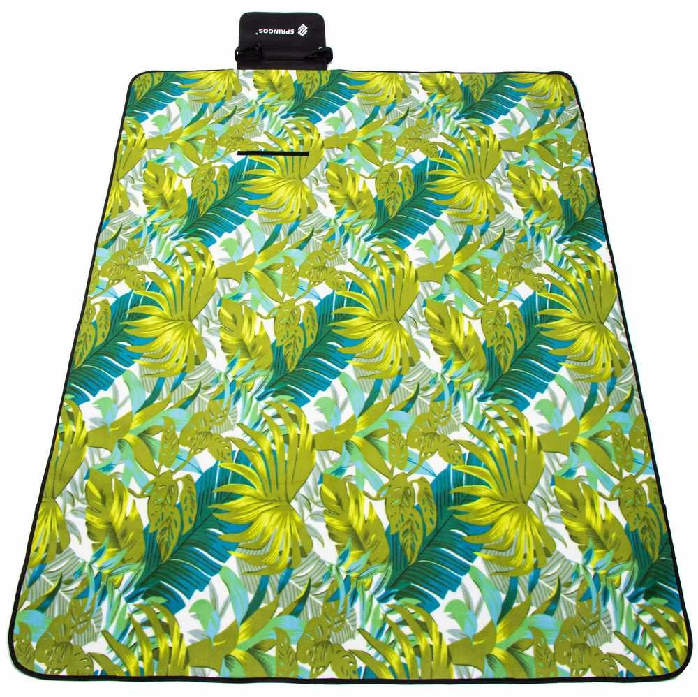 Pikniko pledas Springos 200x200 cm žalias