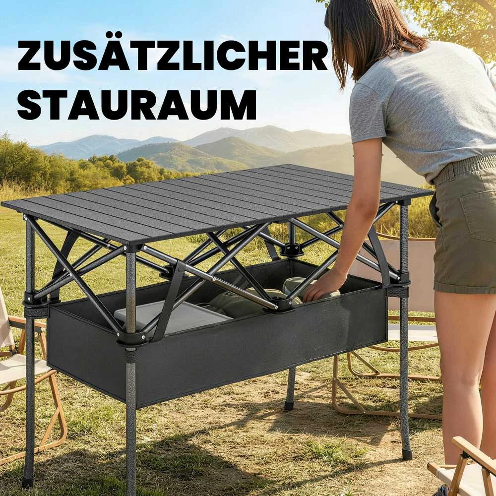 Pikniko stalas juodas