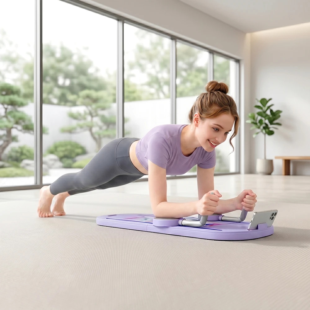 Pilates treniruoklio rinkinys, 5 treniravimo būdai, sulankstomas, šviesiai mėlynas, 97 x 30 x 3 cm