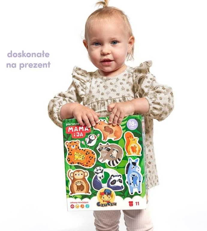 CzuCzu Pirmoji dėlionė Mama ir aš 18+ mėnesių 22 vienetai gyvūnaiZA5557