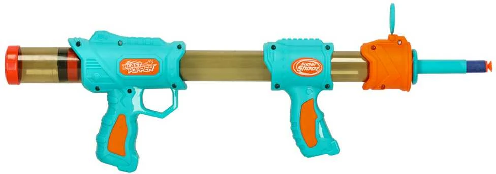 Nerfy 2-in-1 mėlynas šovinių pistoletas