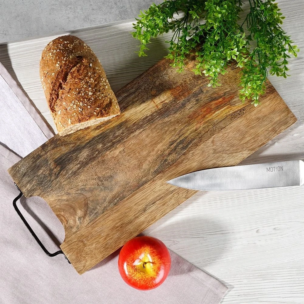 Pjaustymo lentelė iš mango medienos, ruda, 44 × 19 cm