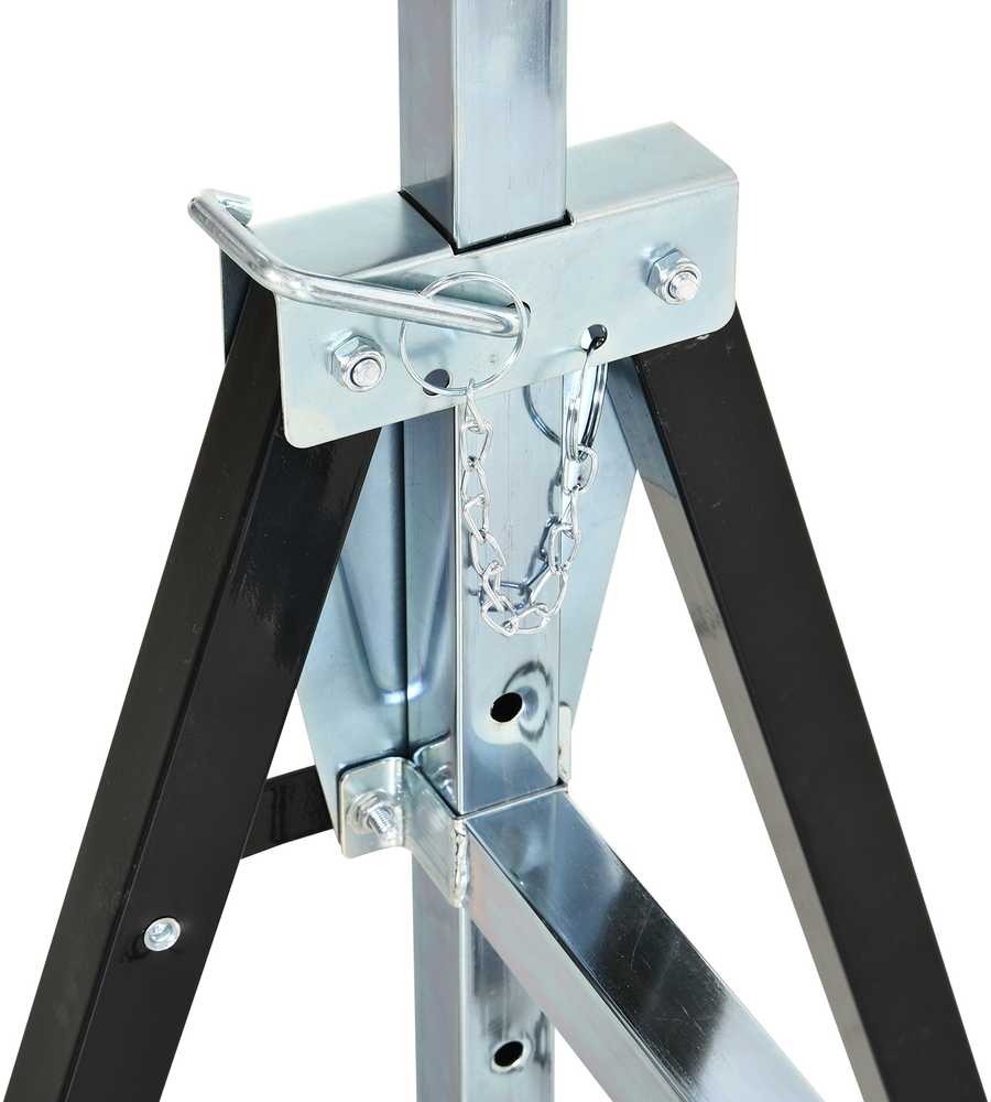 DURHAND pjūklo arklys reguliuojamo aukščio, sulankstomas, metalinis, juodas, 68x56x80-130 cm, iki 200 kg keliamoji galia