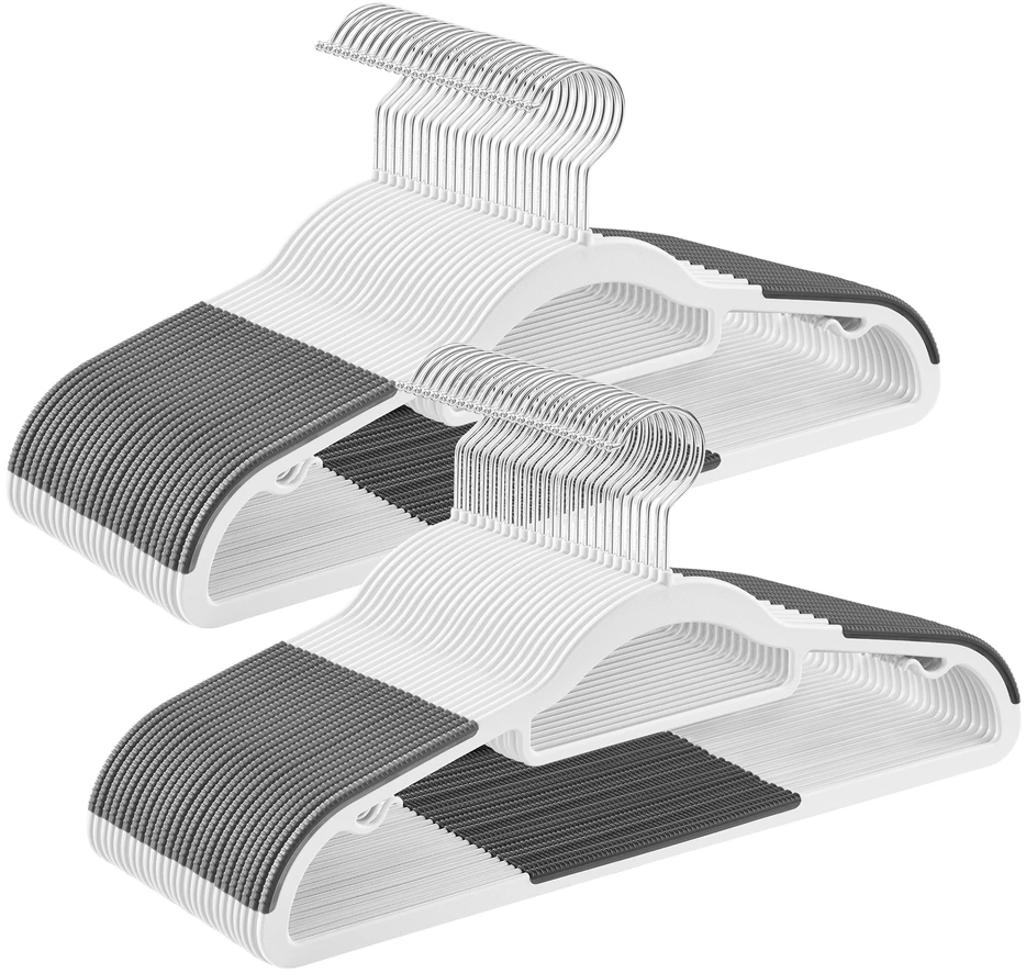 Songmics Plastikinių striukių pakabų rinkinys po 50 vnt