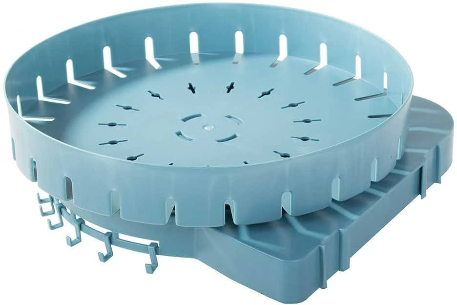 Plastikinė sukamoji lentyna virtuvei ir voniai, 26 cm