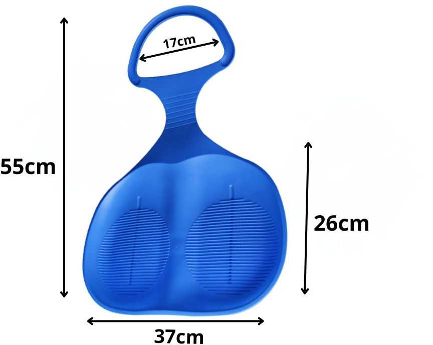 Plastikinės rogutės obuoliukas vaikams, 55 cm