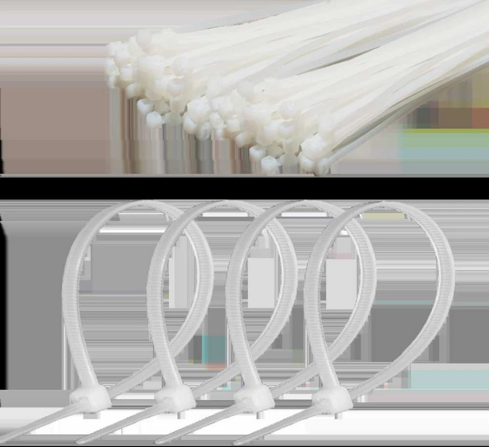 Cabletech laidų tvirtinimo dirželiai 3.6mm 20cm Balta