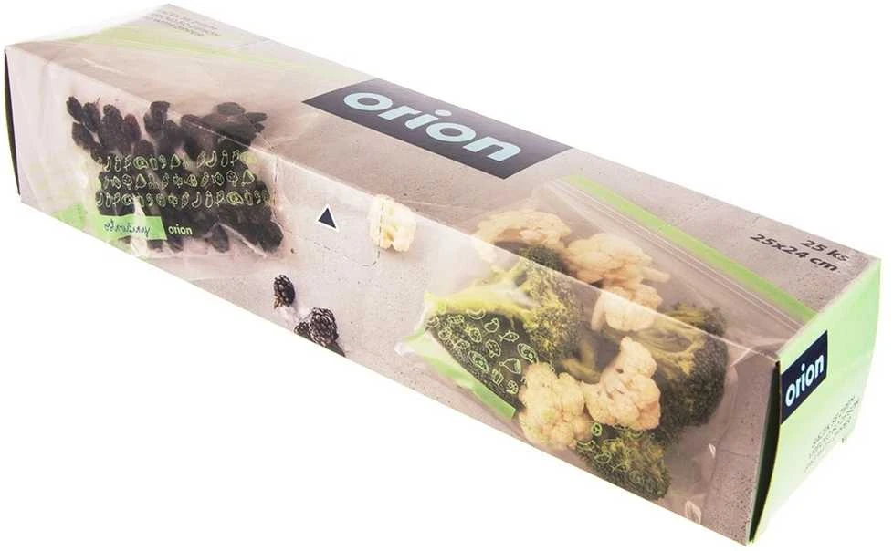 Orion Maisto saugojimo maišeliai 25 vnt. su uždarymu