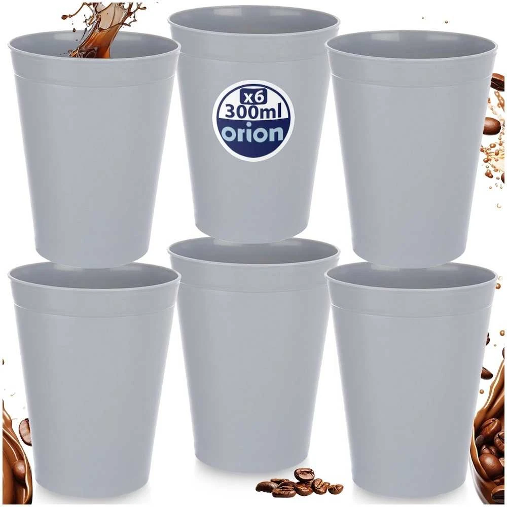 Bidasoa Plastikiniai puodeliai 300 ml 6 vnt.