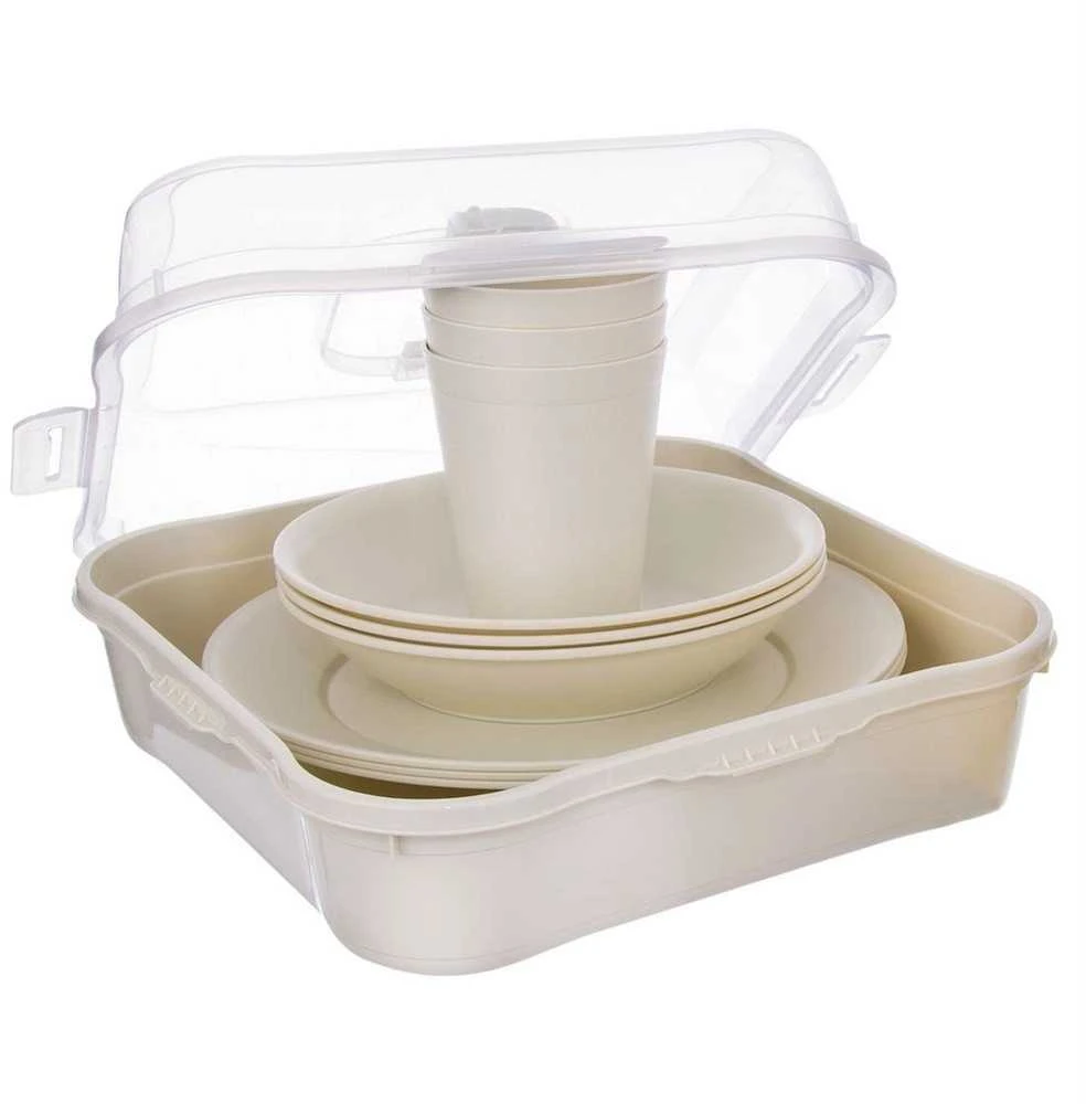 Orion pikniko indų rinkinys 13 vnt. plastikinis, atsparus maistui