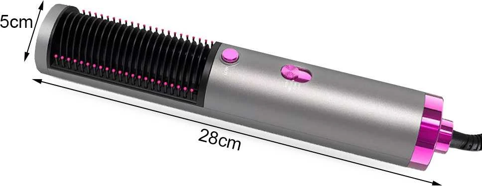 Plaukų džiovintuvas-šepetys su 3 greičiais, 800W