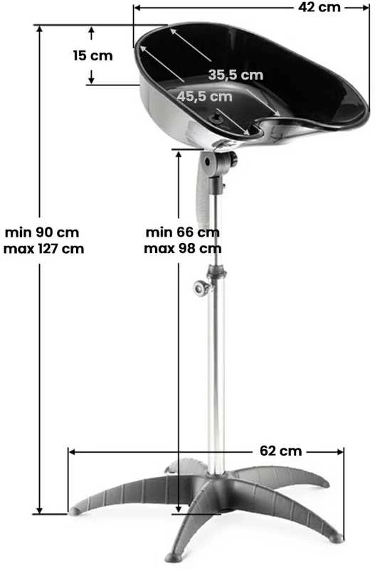 Activeshop Kirpyklos plautuvė GABBIANO PORTABLE HAIRWASHER