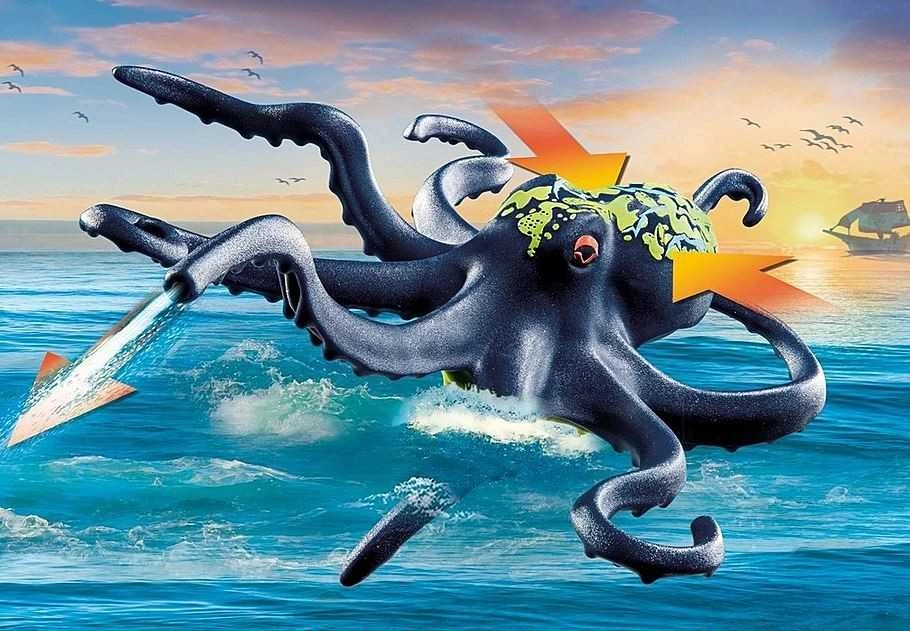 Playmobil Pirates 71419 Kova su milžinišku aštuonkoju