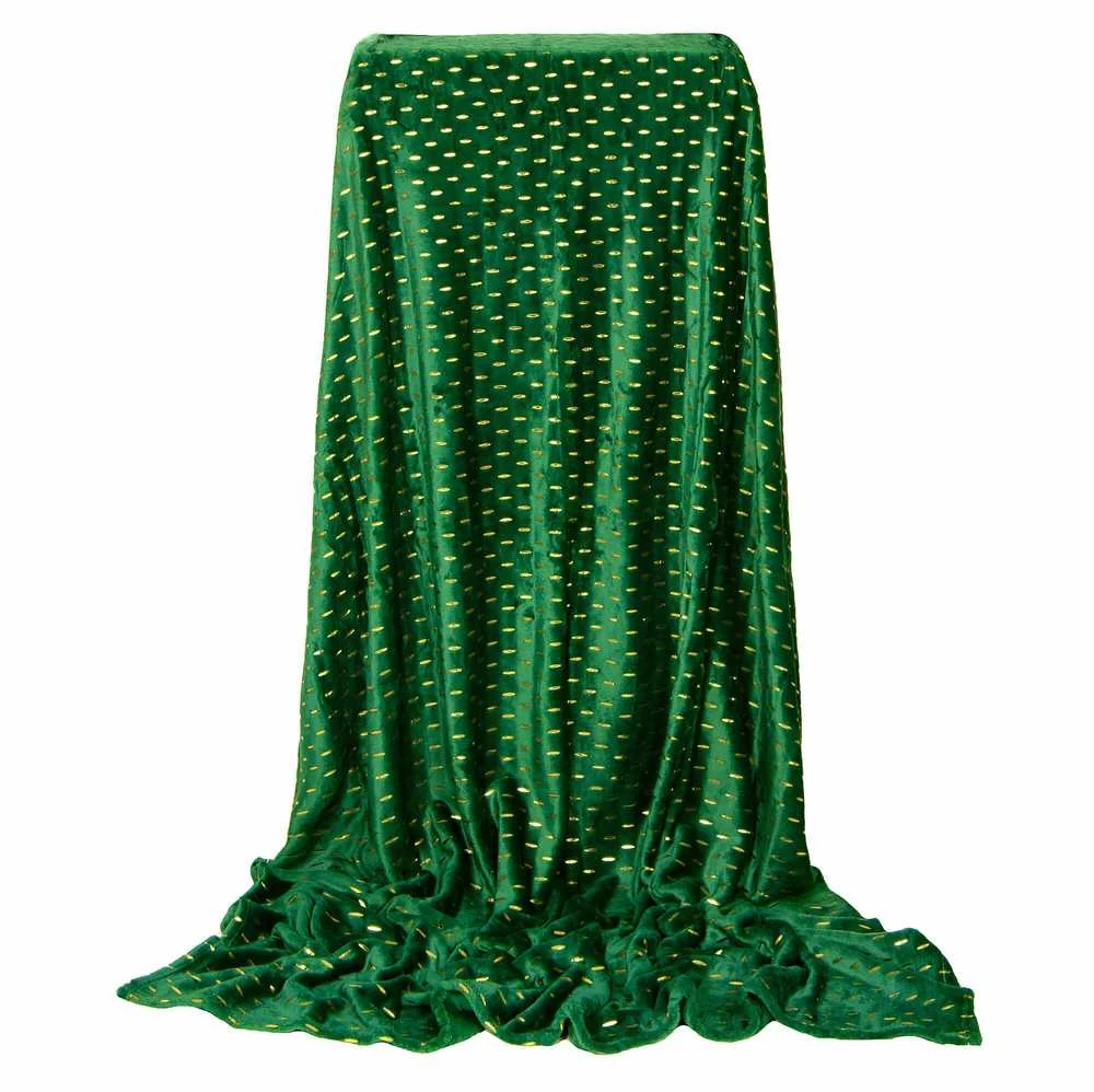 Pledas Springos HA7308 200 x 220 cm butelio žalios ir auksinės spalvos
