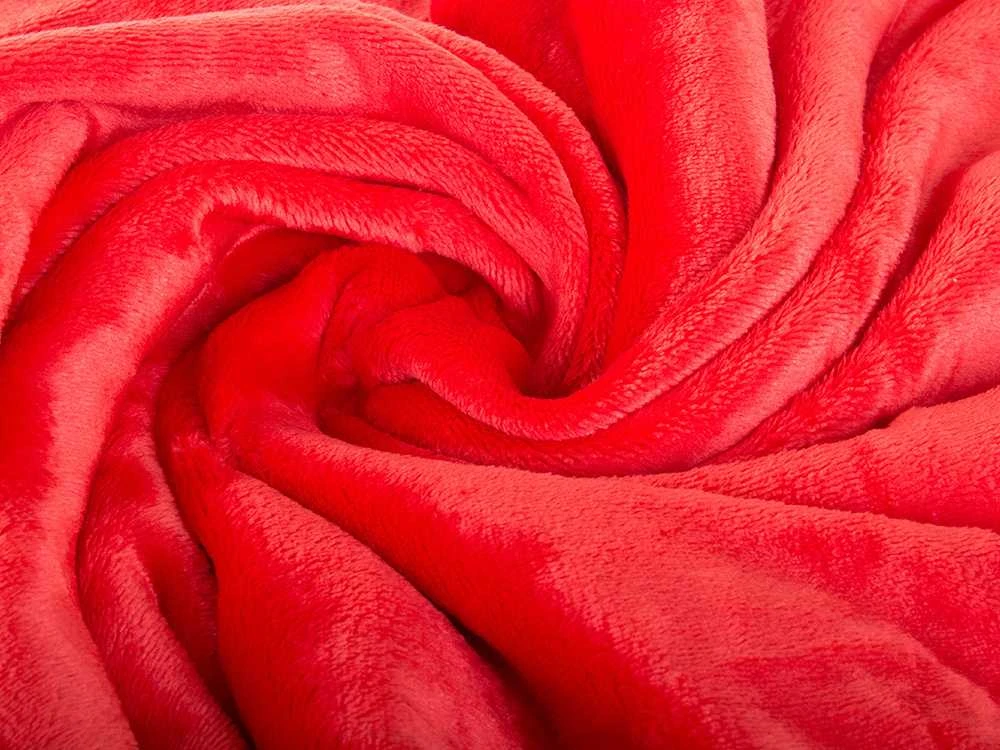 Pledas su rankovėmis, 140x200 cm, raudona