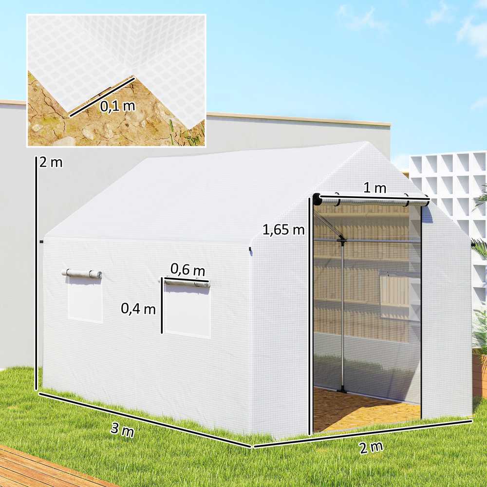 Plėvelinis šiltnamis 3 × 2 × 2 m