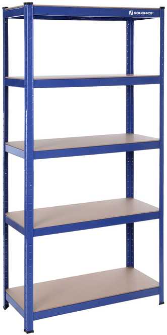 Songmics Didelio atsparumo lentynos 650 kg mėlynos spalvos