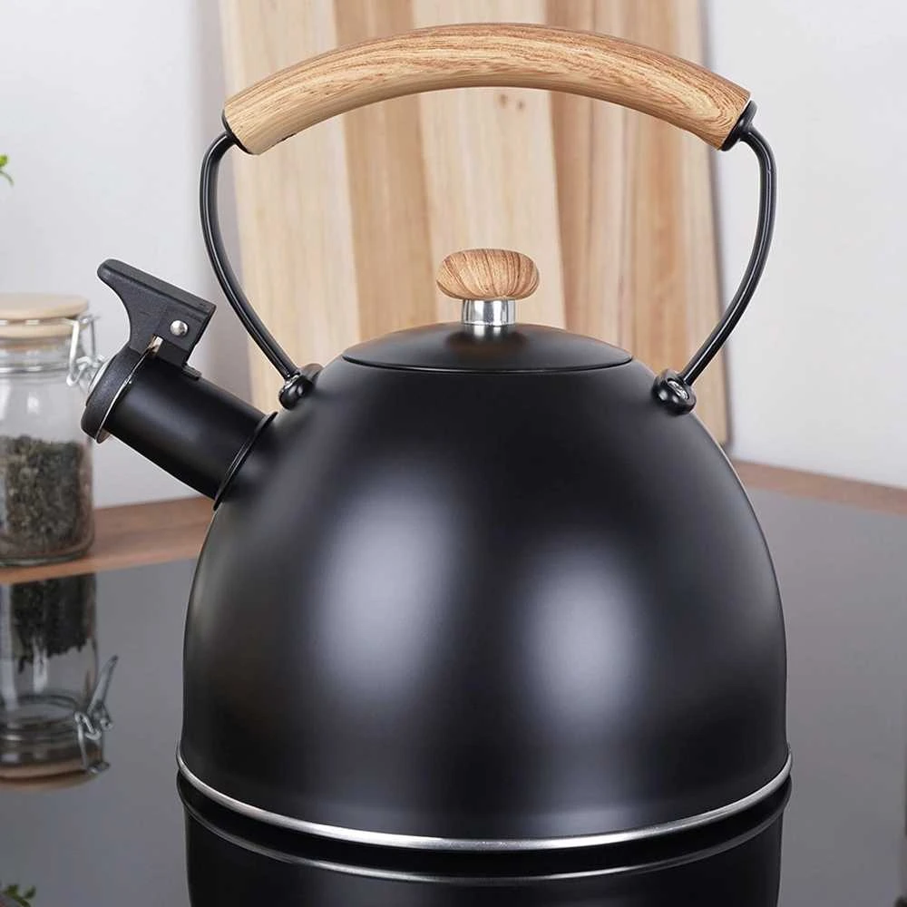Ultra Clean Vilde Švilpiantis virdulys, plieno, juodas, 2,5 l