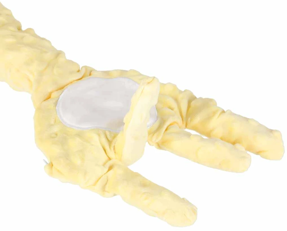 Pliušinė pagalvė su tapšnojimo funkcija, geltona, 60 cm