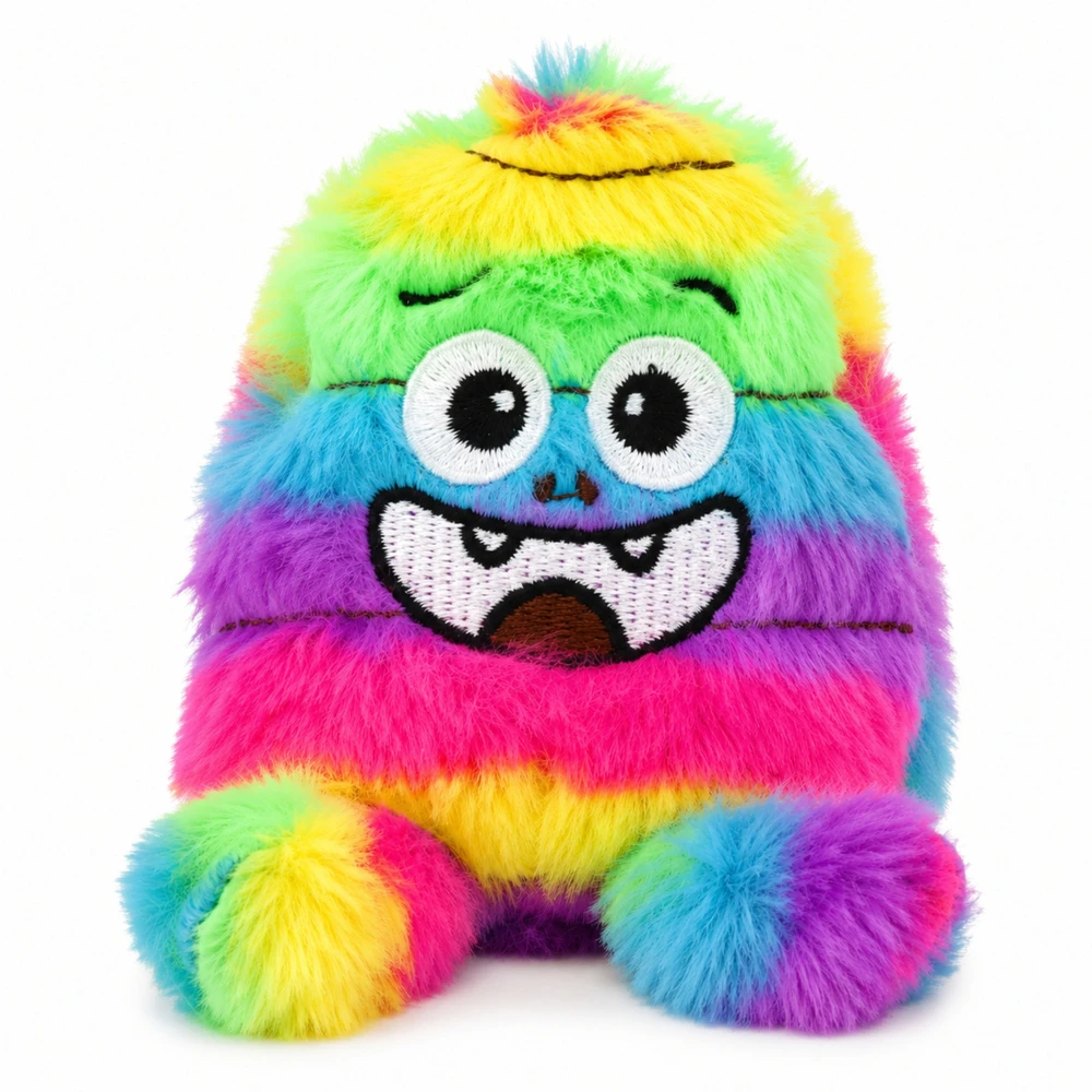 Lean Toys Pliušinis spaudžiamas žaislas su blizgučiais, 8 × 8 × 6 cm