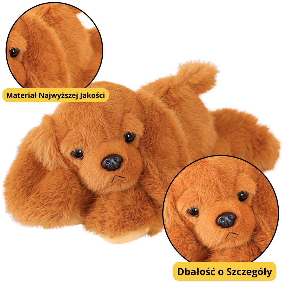 Lean Toys Pliušinis šuo su svorinėmis letenėlėmis, 30 cm