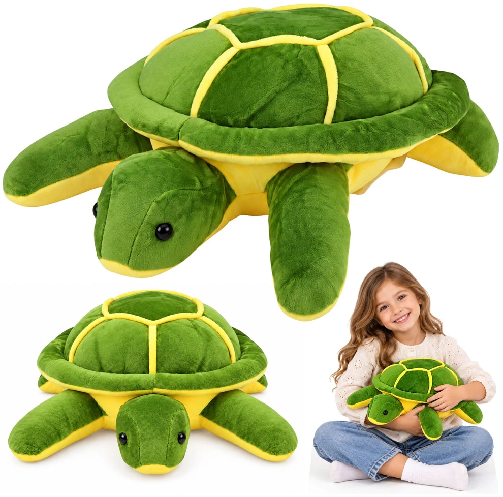 Lean Toys Pliušinis žaislas - vėžlys, 33 x 30 x 12 cm aprašymas - Prekės nuotrauka