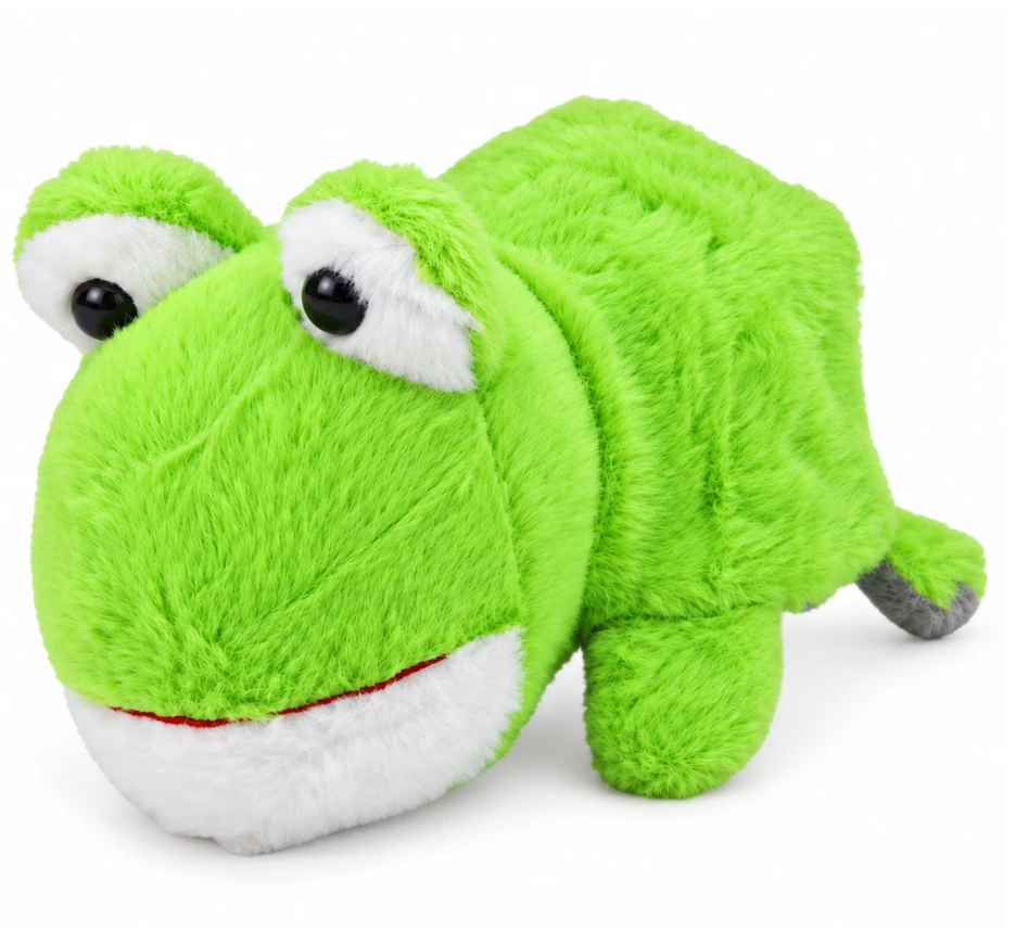 Lean Toys Pliušinė koala varlė 2 viename dvipusė maskotė glėbesčiuojamasis žaislas 25 cm