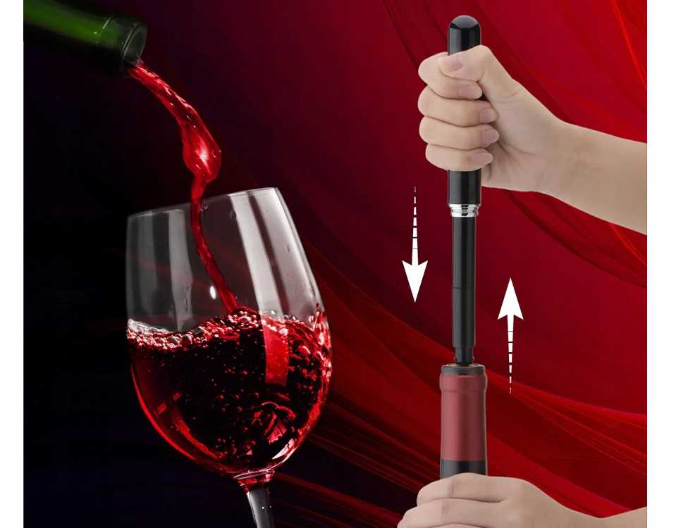 Pneumatinis vyno atidarytuvas su pjovikliu, 21,5 cm, juodas