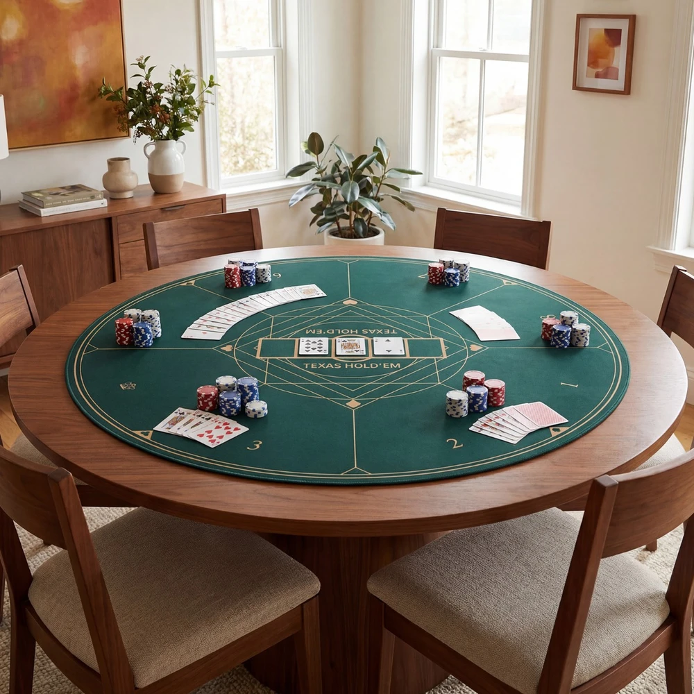 Pokerio kilimėlis 120 cm žalias