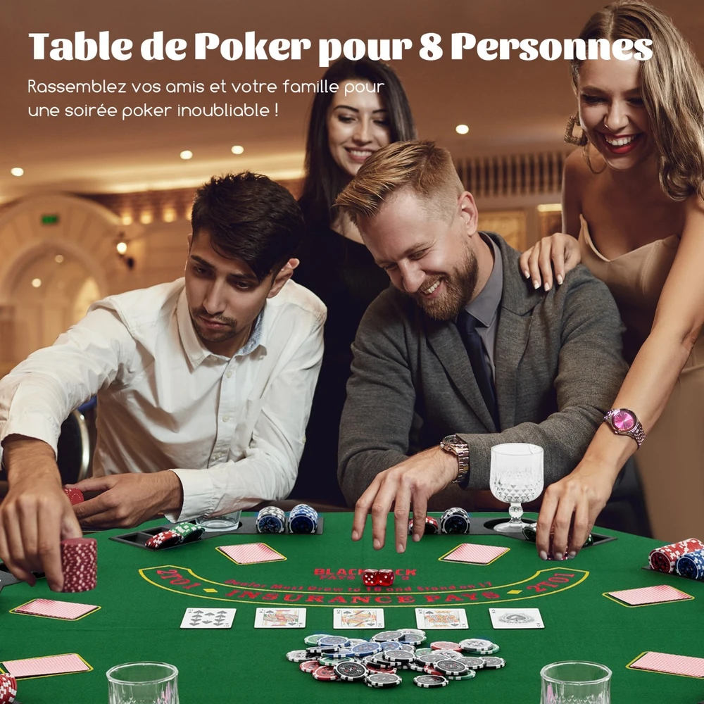 Pokerio stalviršis 121.9 cm