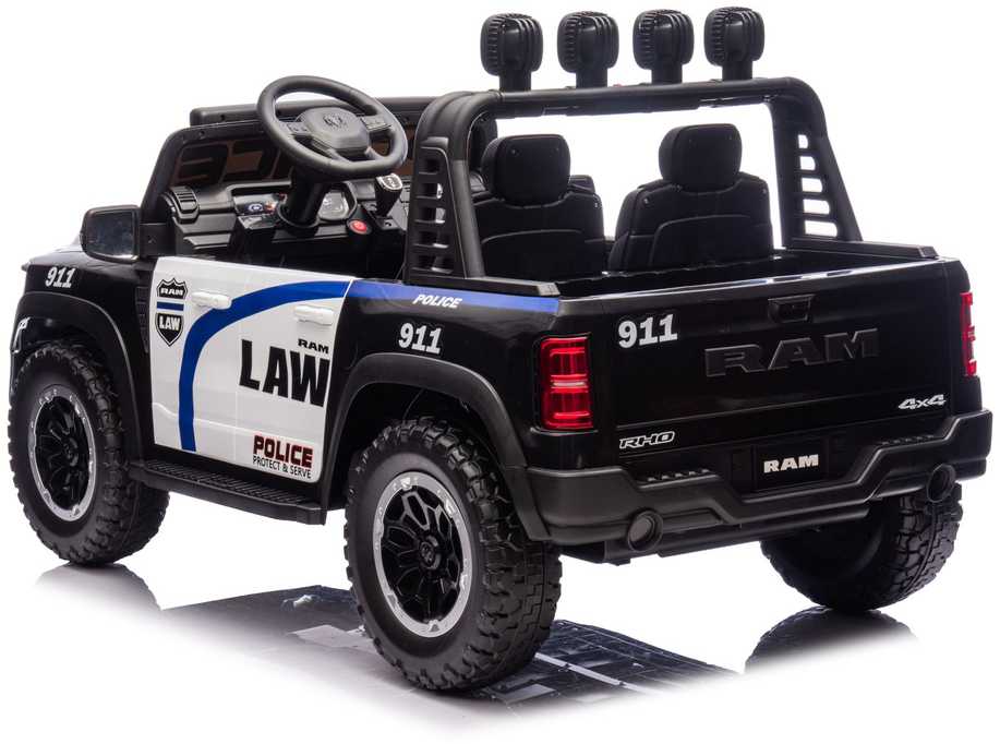 Lean Cars Policijos elektromobilis vaikams RAM ZB629-P, 136x80x71 cm