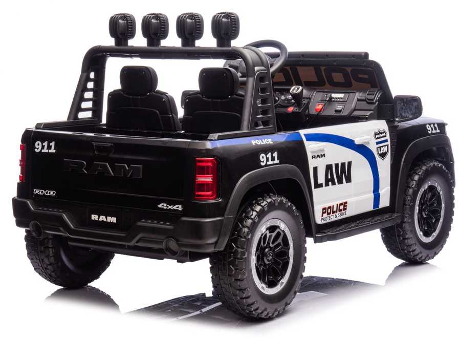 Lean Cars Policijos elektromobilis vaikams RAM ZB629-P, 136x80x71 cm
