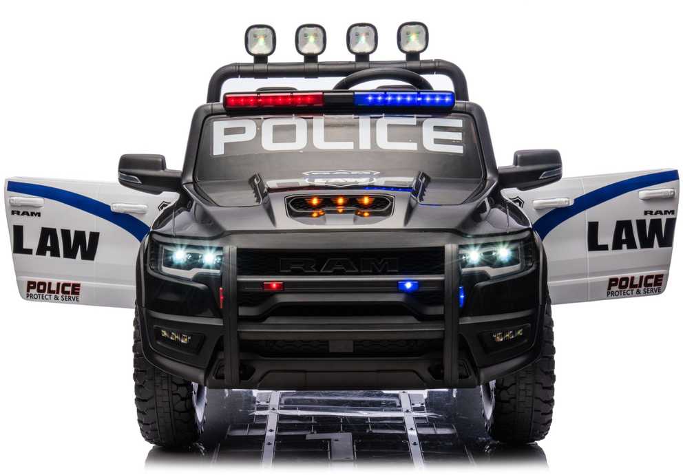 Lean Cars Policijos elektromobilis vaikams RAM ZB629-P, 136x80x71 cm