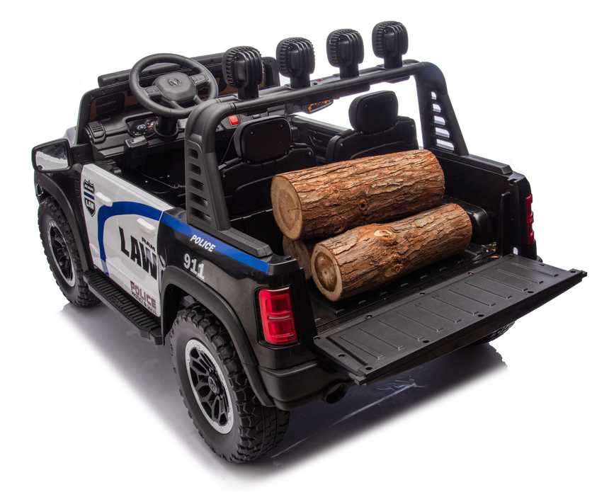 Lean Cars Policijos elektromobilis vaikams RAM ZB629-P, 136x80x71 cm