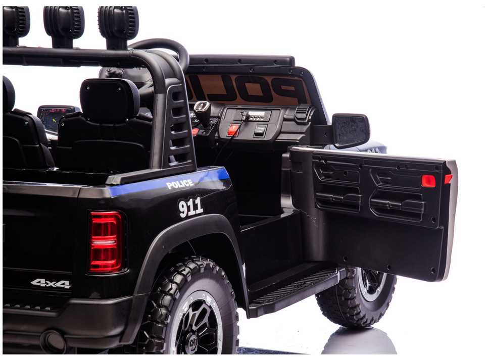 Lean Cars Policijos elektromobilis vaikams RAM ZB629-P, 136x80x71 cm