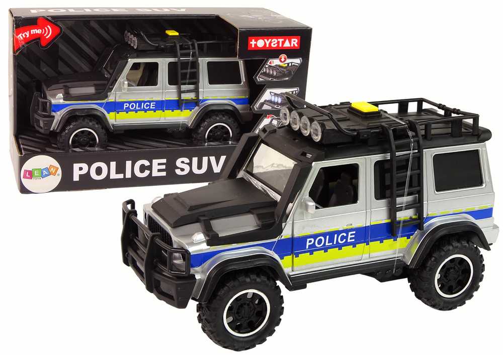 Lean Toys Policijos visureigis su frikcine pavara Leantoys 1:14