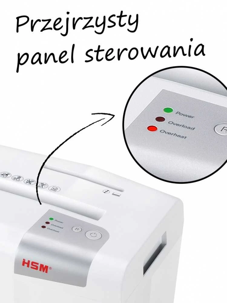 HSM 1042121 HSM „Shredstar S10“ – 6 mm juostelės / 10 lapų po 80 g / 18 l talpos dėžė / P-2