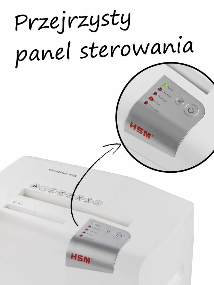 HSM 1030121 HSM Shredstar X15 - skersinis pjovimas 4,0x37 mm / 13 lapų 80 g / 26 l šiukšliadėžė / P-4