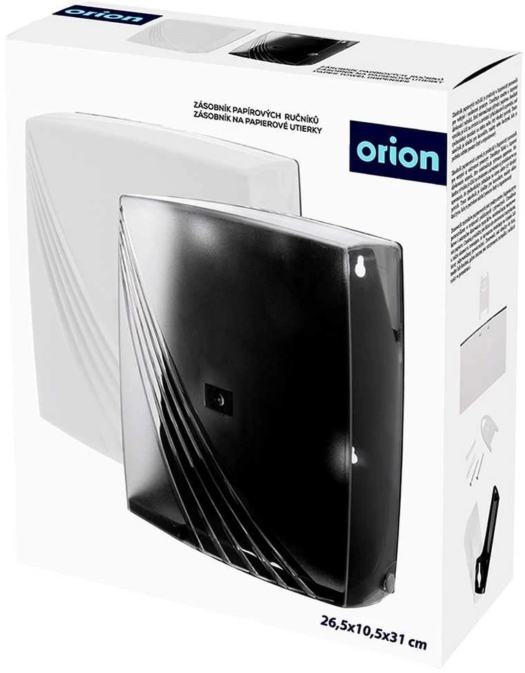 Orion Popierinių rankšluosčių dispenseris ZZ 26,5x10,5x31 cm