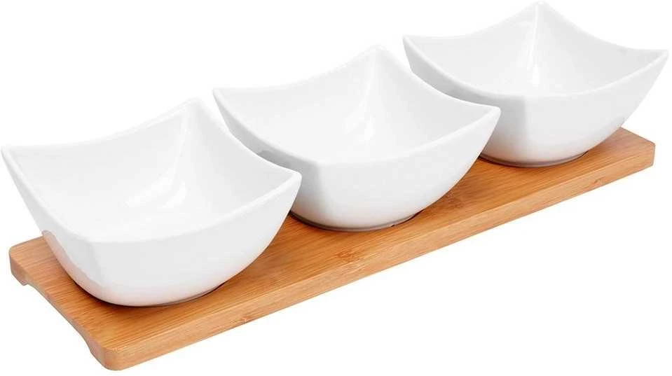 Excellent Houseware KOOPMAN RINKINYS INDELIŲ SU PADĖKLIUKU 4DALYS