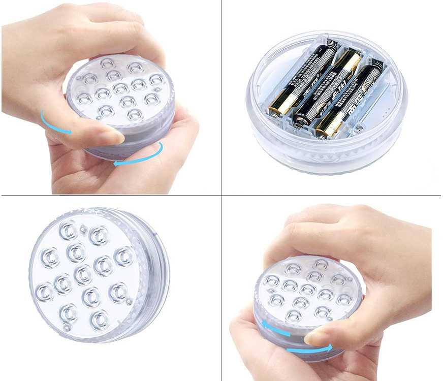 Povandeninis šviestuvas baseinui su 10 LED, RGB, IP68