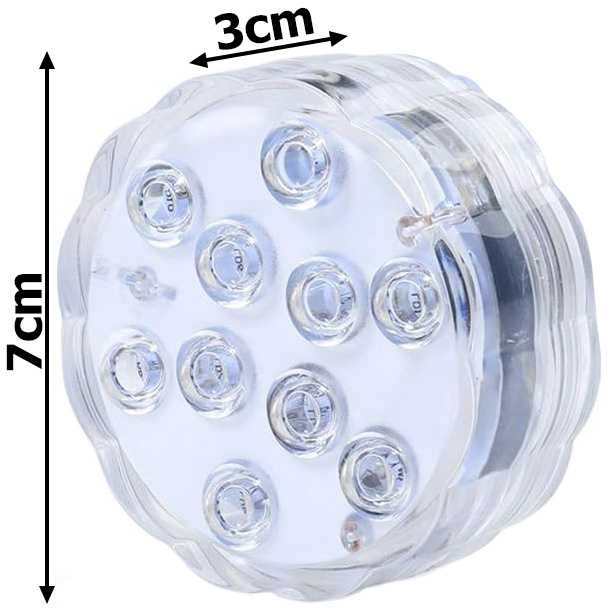 Povandeninis šviestuvas baseinui su 10 LED, RGB, IP68